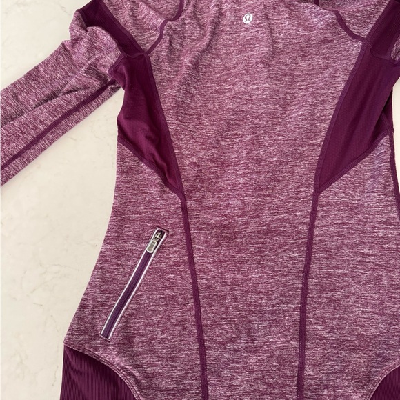 Lululemon Athletica Heathered Maroon Sweatshirt - Picture 5 of 5